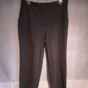 L.L. Bean Ladies Ankle Length Grey Wide Leg Pants